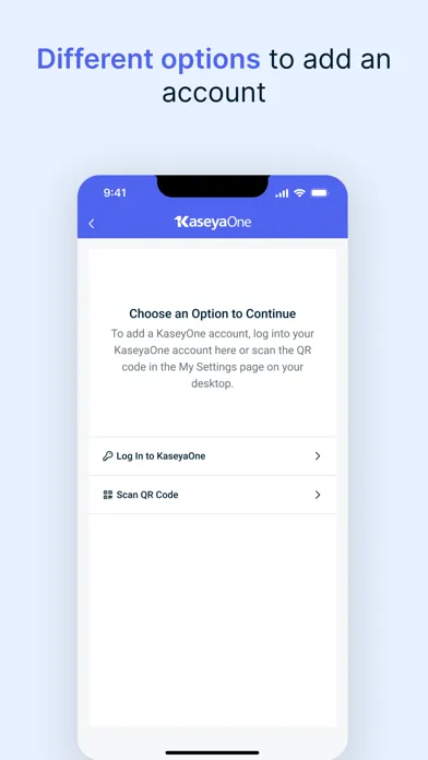 Zrzuty ekranu KaseyaOne Mobile