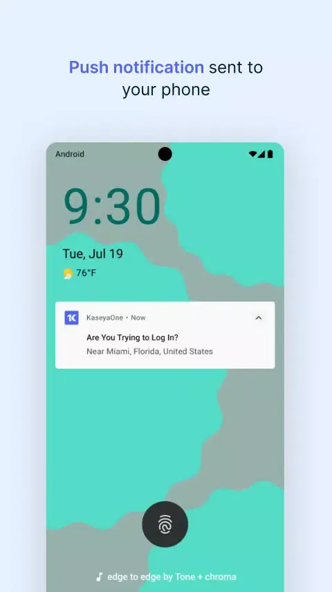 KaseyaOne Authenticator Ekran Görüntüleri