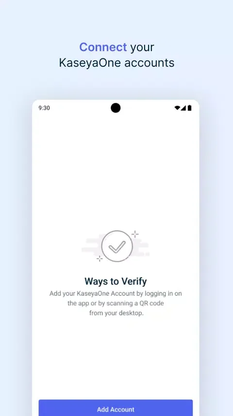 KaseyaOne Authenticator Ekran Görüntüleri