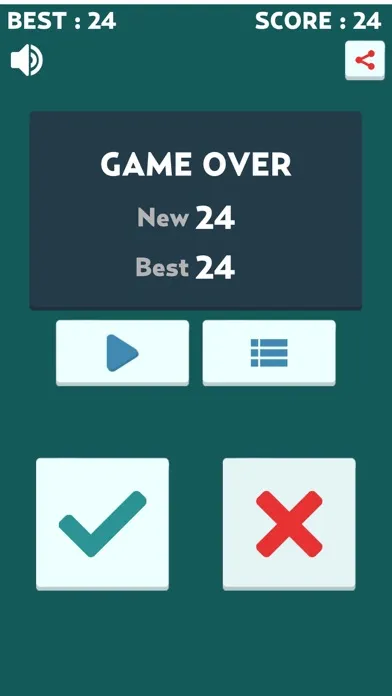 Tangkapan skrin Extreme Maths Trivia Quiz