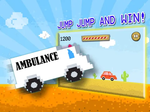 Jumpy Bumpy Ambulance Race With Dr. Classics Driving iPad 应用截图
