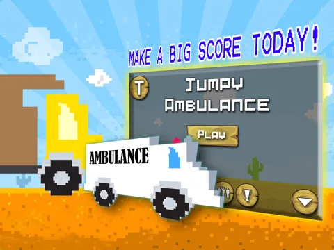Jumpy Bumpy Ambulance Race With Dr. Classics Driving iPad 应用截图