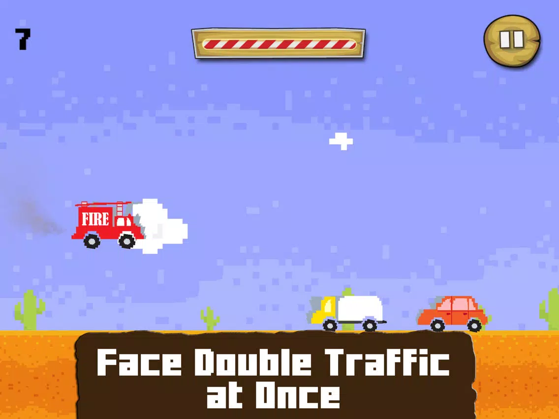 Jumpy Smashy Fire Truck Speed Racing Simulation Game iPad  Screenshots
