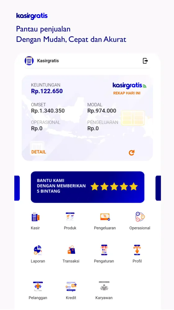 Capturas de pantalla de Kasirgratis Aplikasi Kasir POS