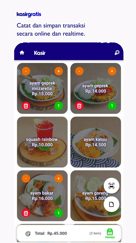 Capturas de pantalla de Kasirgratis Aplikasi Kasir POS