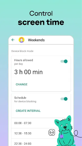 Captures d'écran de Kaspersky SafeKids with GPS