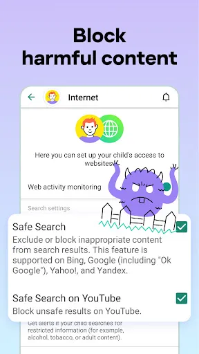 Captures d'écran de Kaspersky SafeKids with GPS