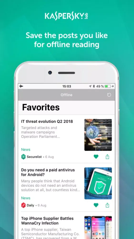 ภาพหน้าจอของ Kaspersky Security Pulse