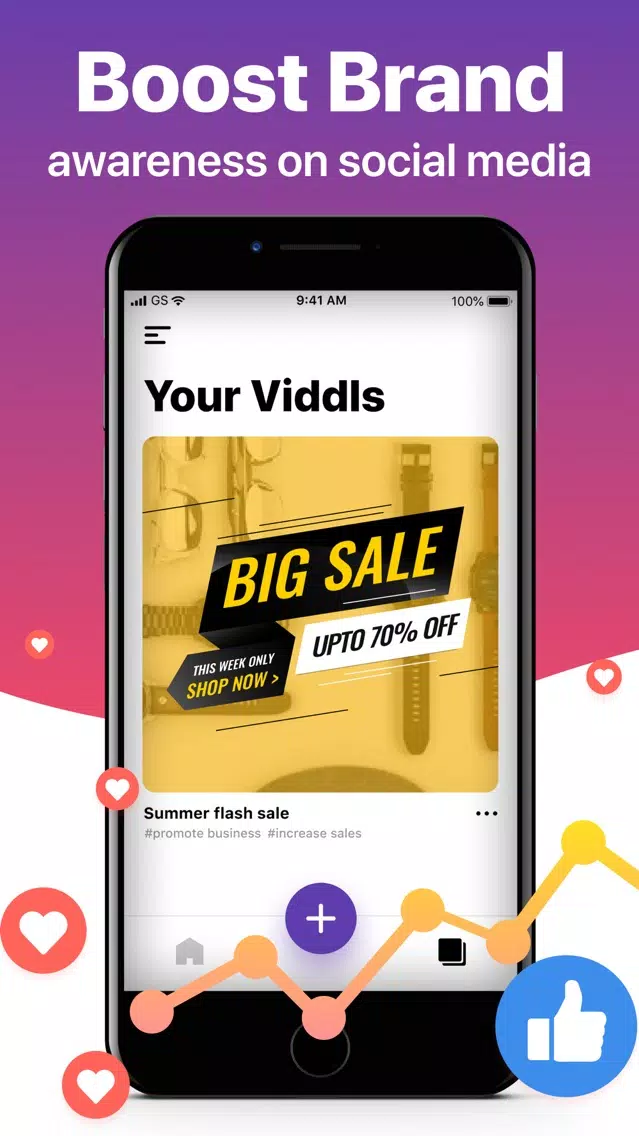 Tangkapan layar Viddl: Video Editor & Maker
