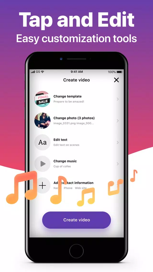 Tangkapan layar Viddl: Video Editor & Maker