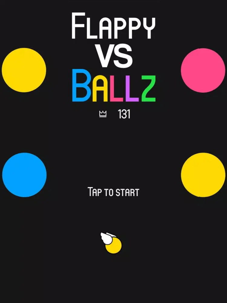 Ảnh chụp màn hình của Flappy VS Ballz iPad 