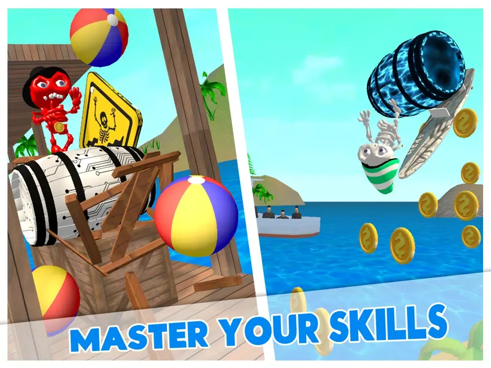 Capturas de tela do Barrel Rider: Balance Game iPad 