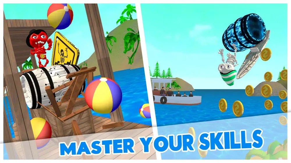 Capturas de tela do Barrel Rider: Balance Game