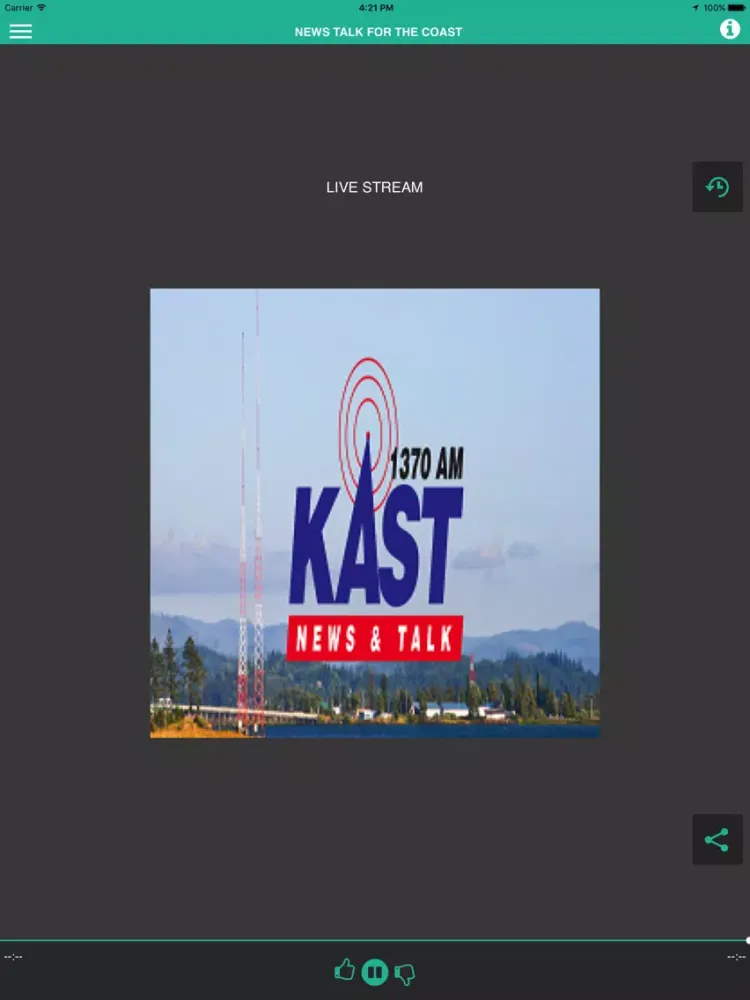 Zrzuty ekranu KAST 1370 AM iPad 