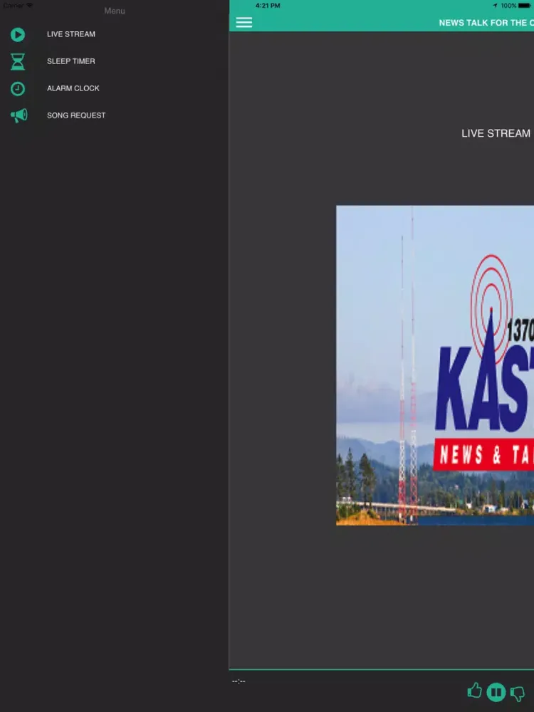 Zrzuty ekranu KAST 1370 AM iPad 