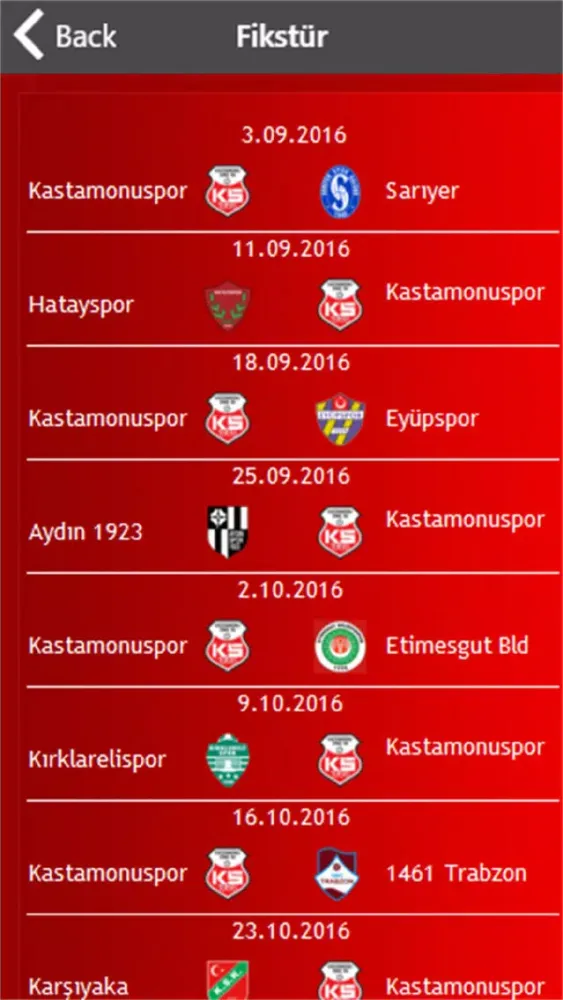 Скриншоты Kastamonuspor 1966