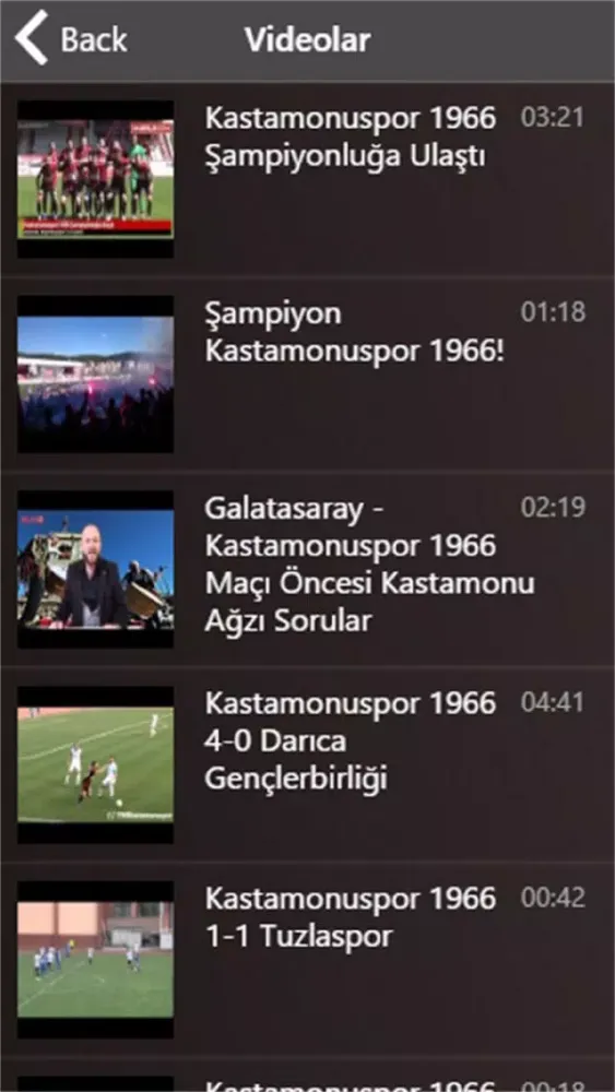 Скриншоты Kastamonuspor 1966
