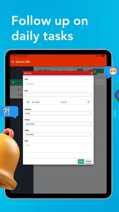 Скриншоты Kastoria CRM