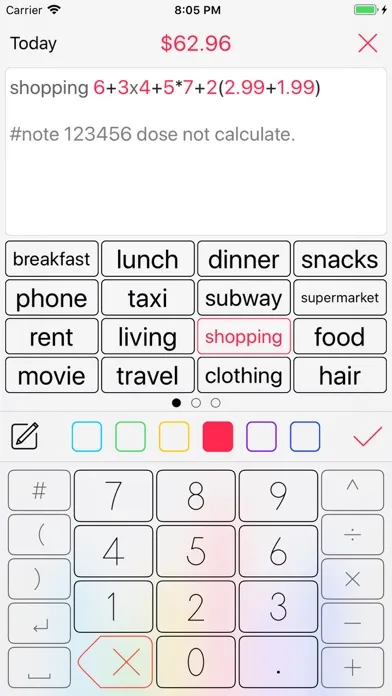 صور Color Note - easy to keep bill
