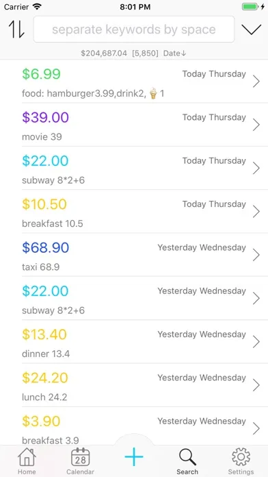 صور Color Note - easy to keep bill