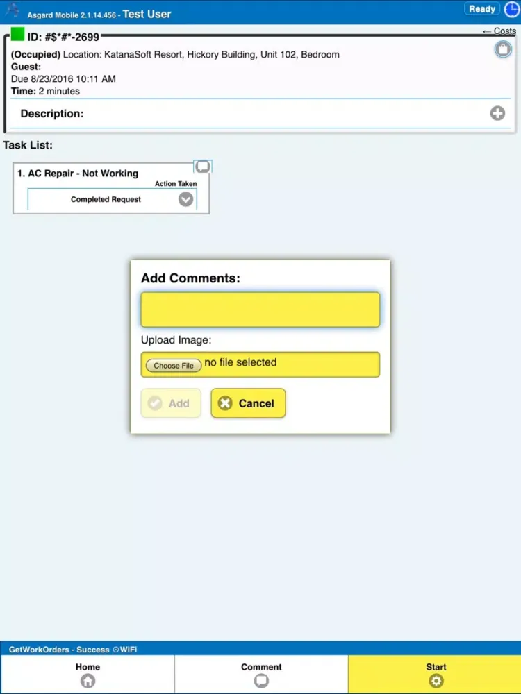 Asgard Facilities Management iPad  스크린샷