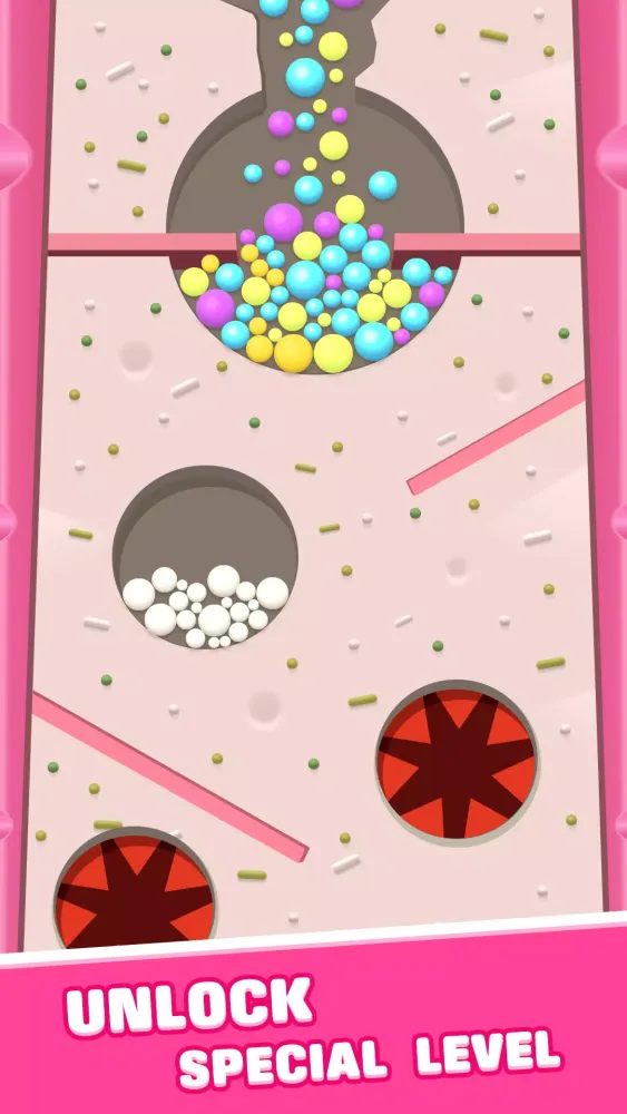Tangkapan layar Falling Sand Ball-Dig The Sand