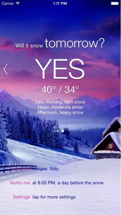 Скриншоты Will it Snow? - Notifications