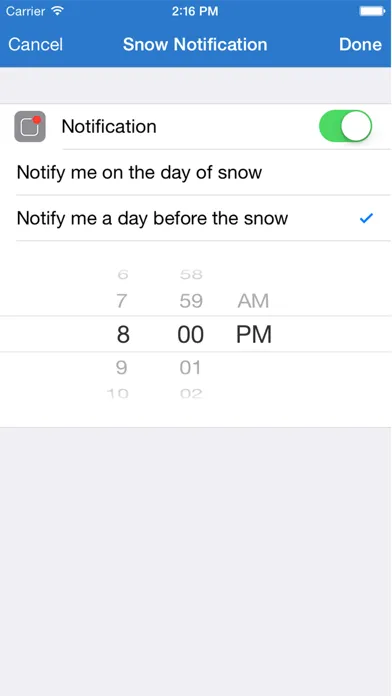 Скриншоты Will it Snow? - Notifications