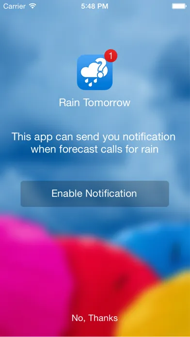 Zrzuty ekranu Will it Rain? PRO Notification
