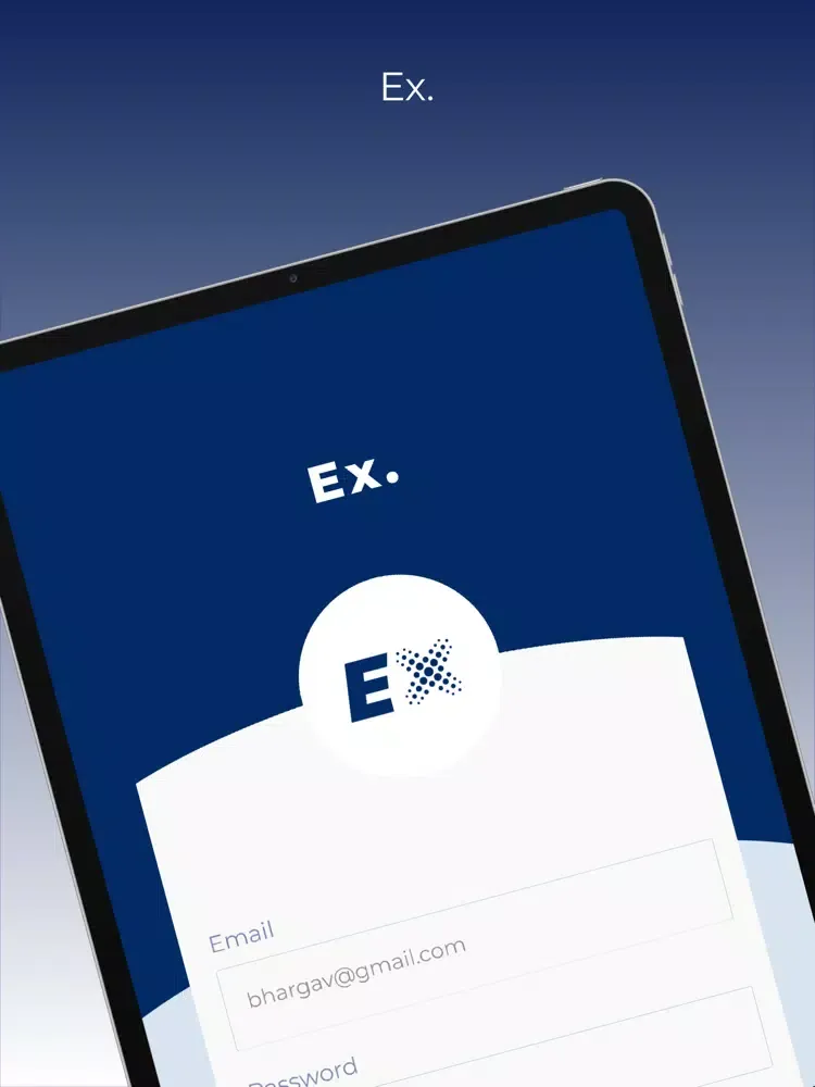 ภาพหน้าจอของ EX. iPad 