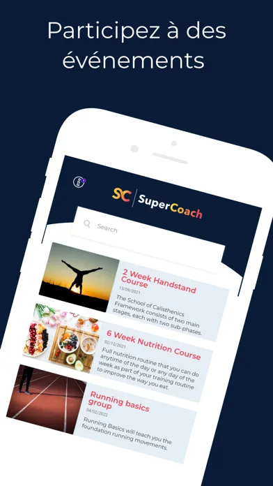 Capturas de tela do SuperCoach App