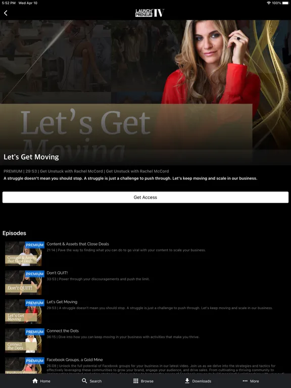 LaunchPreneurTV iPad 应用截图