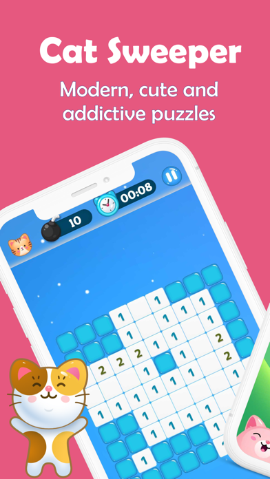 Captures d'écran de Cat sweeper - minesweeper game
