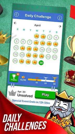 Ảnh chụp màn hình của Solitaire + Card Game by Zynga