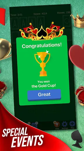 Ảnh chụp màn hình của Solitaire + Card Game by Zynga