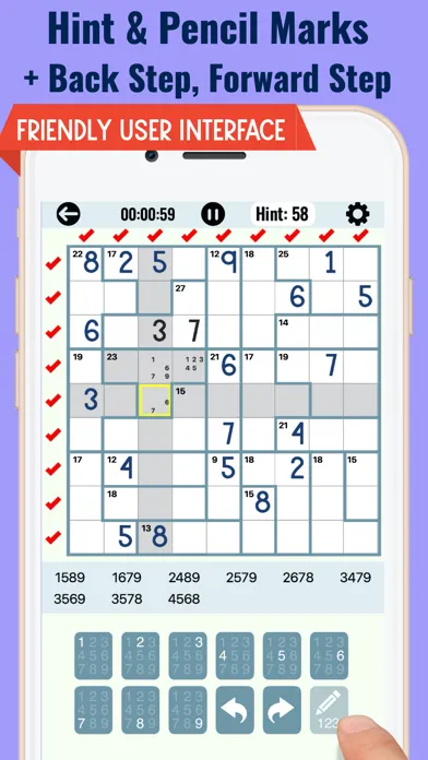 ภาพหน้าจอของ Killer Sudoku Puzzle Games