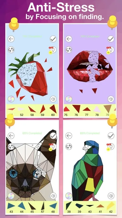 Low-Poly Art color by number Screenshots