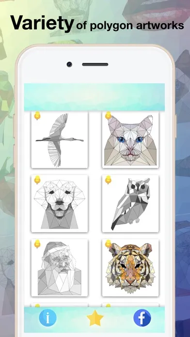 Low-Poly Art color by number Screenshots