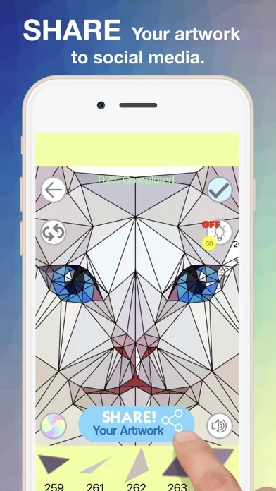 Low-Poly Art color by number Screenshots