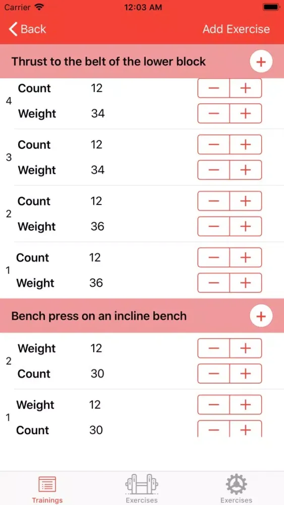 GymM: Fitness Training Tracker Screenshots