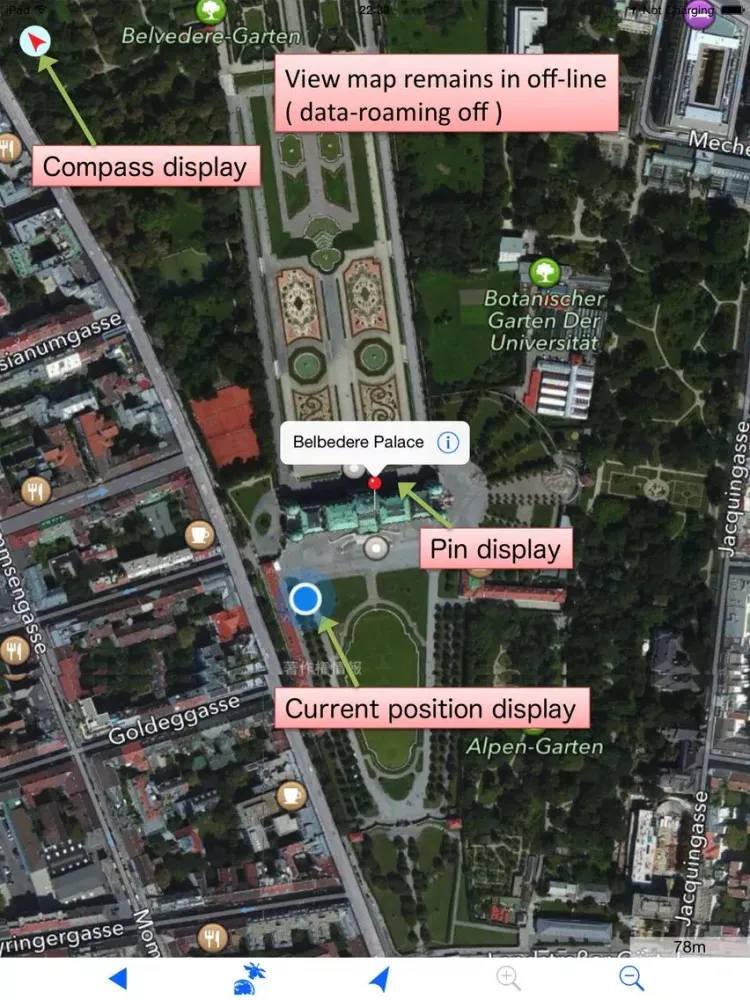 Tangkapan skrin Offline-Map Lite ( Overseas travel companion map ) iPad 