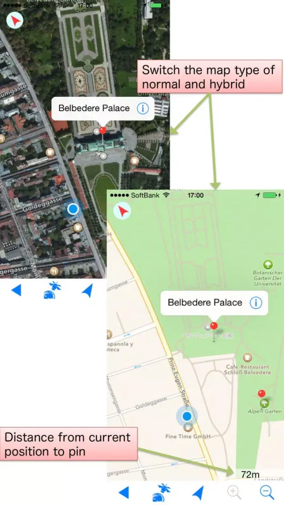 Tangkapan skrin Offline-Map Lite ( Overseas travel companion map )