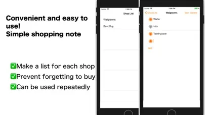 Shopping List - Handy memo Screenshots