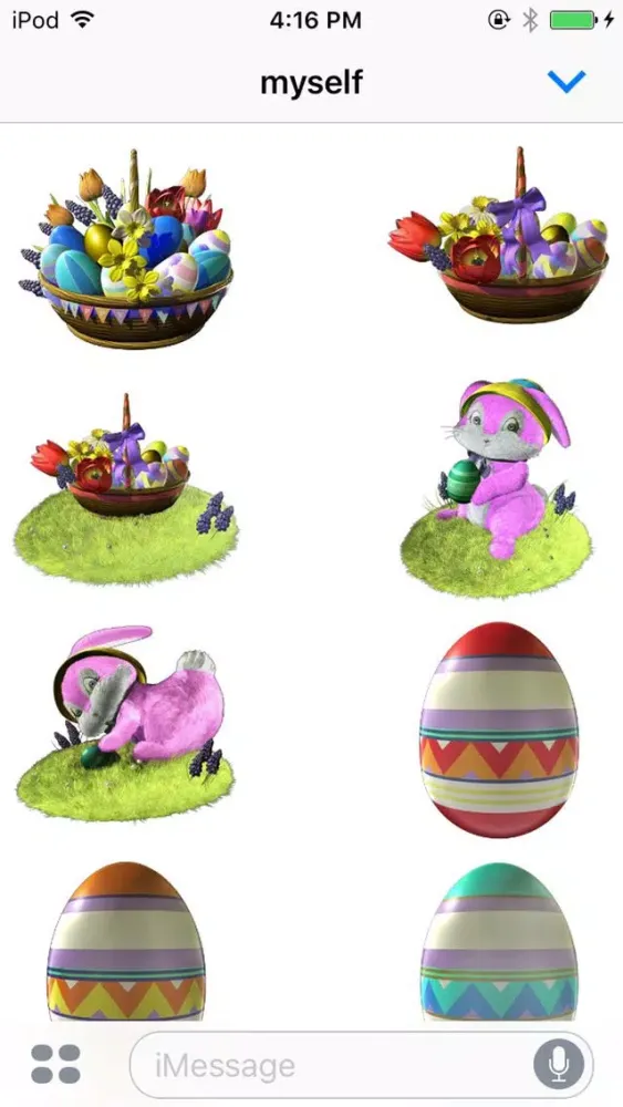 Happy 3D Easter Stickers स्क्रीनशॉट