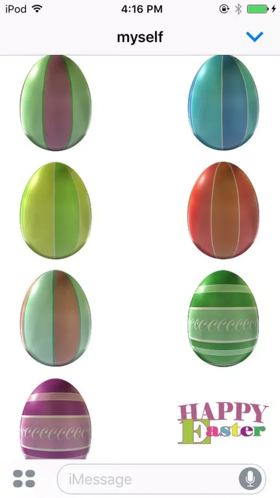 Happy 3D Easter Stickers स्क्रीनशॉट