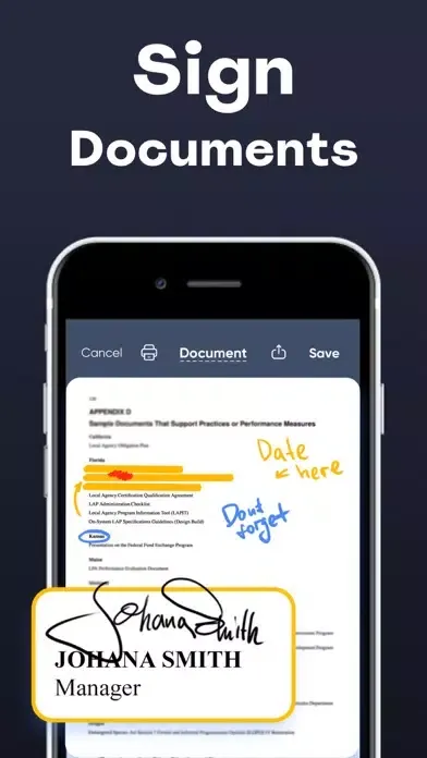 PDF Scanner: OCR Document App Screenshots