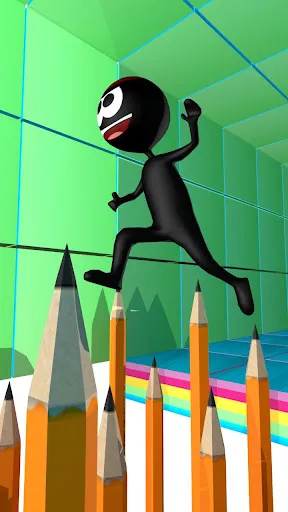 Stickman Run 4D - Fun Run スクリーンショット