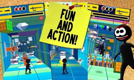 Stickman Run 4D - Fun Run スクリーンショット