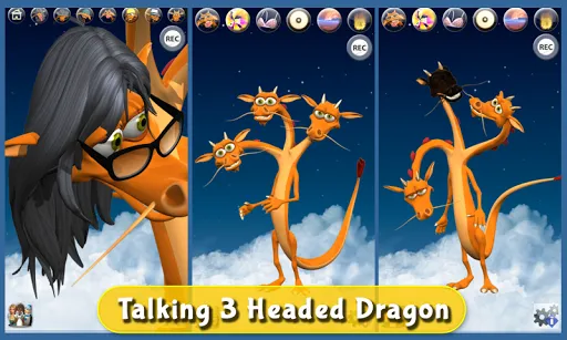Capturas de pantalla de Talking 3 Headed Dragon Deluxe