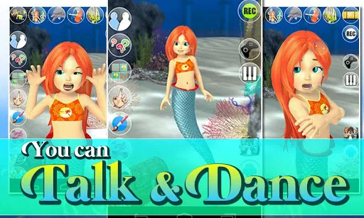 Tangkapan layar Talking Mermaid Princess Pro
